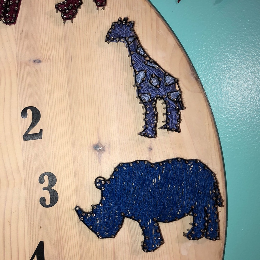 Animal string art clock - Picture 4 of 8